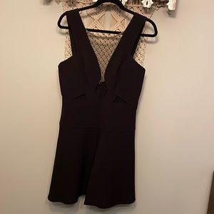 Bcbgmaxazria Britney Sheer Cutout Dress in Black